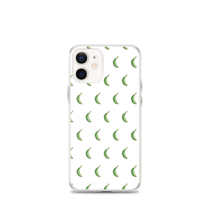 Platano All-Over iPhone Case (White)  - 2020 - DominicanGirlfriend.com - Frases Dominicanas - República Dominicana Lifestyle Graphic T-Shirts Streetwear & Accessories - New York - Bronx - Washington Heights - Miami - Florida - Boca Chica - USA - Dominican Clothing