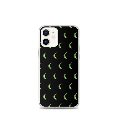 Platano All-Over iPhone Case (Black)  - 2020 - DominicanGirlfriend.com - Frases Dominicanas - República Dominicana Lifestyle Graphic T-Shirts Streetwear & Accessories - New York - Bronx - Washington Heights - Miami - Florida - Boca Chica - USA - Dominican Clothing