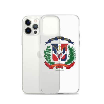 Escudo de la República Dominicana iPhone Case  - 2020 - DominicanGirlfriend.com - Frases Dominicanas - República Dominicana Lifestyle Graphic T-Shirts Streetwear & Accessories - New York - Bronx - Washington Heights - Miami - Florida - Boca Chica - USA - Dominican Clothing