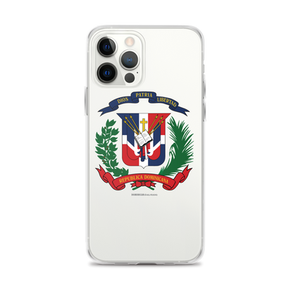 Escudo de la República Dominicana iPhone Case  - 2020 - DominicanGirlfriend.com - Frases Dominicanas - República Dominicana Lifestyle Graphic T-Shirts Streetwear & Accessories - New York - Bronx - Washington Heights - Miami - Florida - Boca Chica - USA - Dominican Clothing