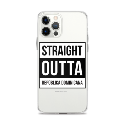 Straight Outta República Dominicana iPhone Case  - 2020 - DominicanGirlfriend.com - Frases Dominicanas - República Dominicana Lifestyle Graphic T-Shirts Streetwear & Accessories - New York - Bronx - Washington Heights - Miami - Florida - Boca Chica - USA - Dominican Clothing