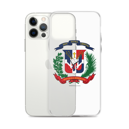 Escudo de la República Dominicana iPhone Case  - 2020 - DominicanGirlfriend.com - Frases Dominicanas - República Dominicana Lifestyle Graphic T-Shirts Streetwear & Accessories - New York - Bronx - Washington Heights - Miami - Florida - Boca Chica - USA - Dominican Clothing