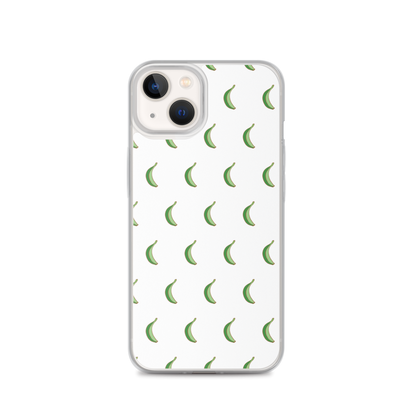 Platano All-Over iPhone Case (White)  - 2020 - DominicanGirlfriend.com - Frases Dominicanas - República Dominicana Lifestyle Graphic T-Shirts Streetwear & Accessories - New York - Bronx - Washington Heights - Miami - Florida - Boca Chica - USA - Dominican Clothing