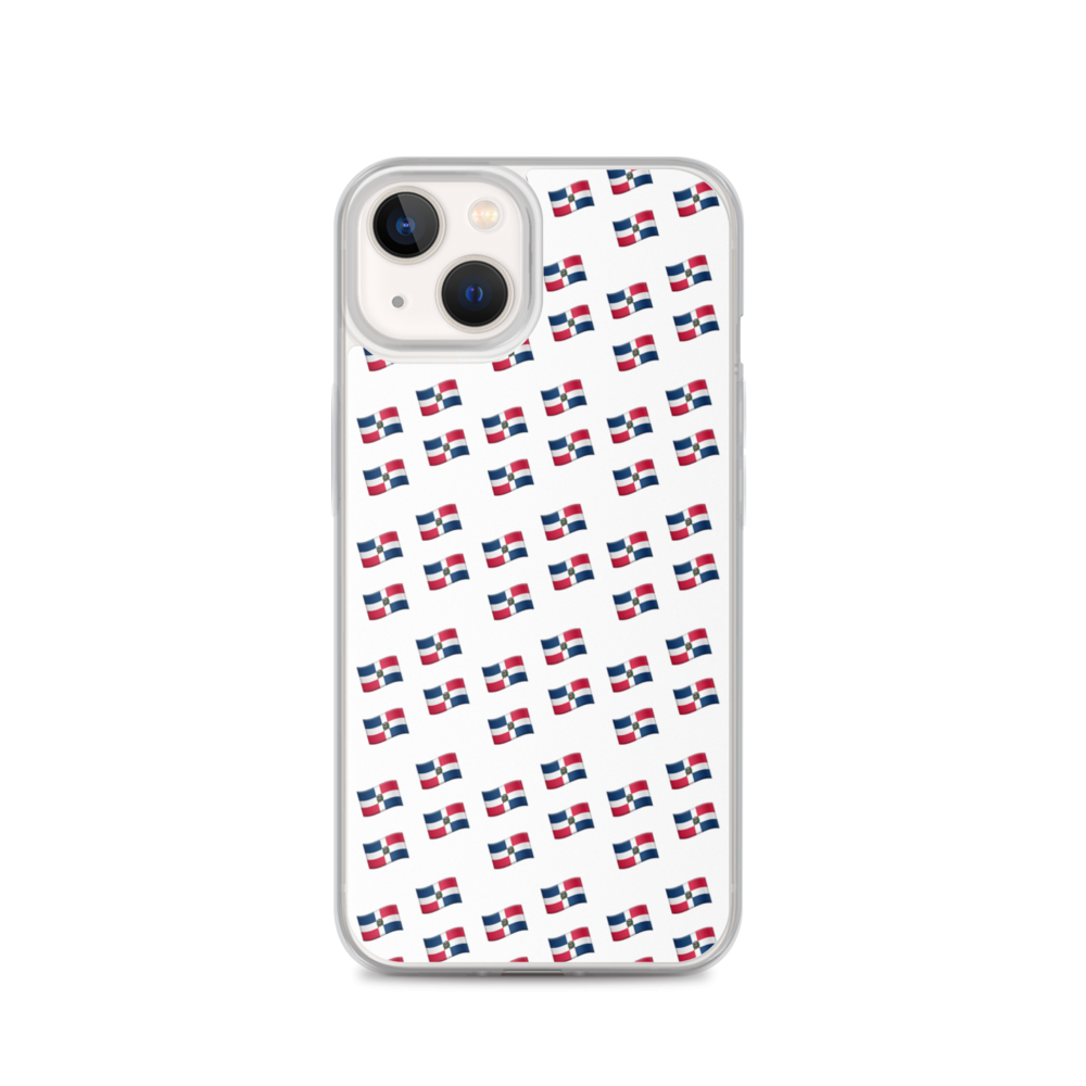 All-Over Emoji República Dominicana Flag iPhone Case  - 2020 - DominicanGirlfriend.com - Frases Dominicanas - República Dominicana Lifestyle Graphic T-Shirts Streetwear & Accessories - New York - Bronx - Washington Heights - Miami - Florida - Boca Chica - USA - Dominican Clothing