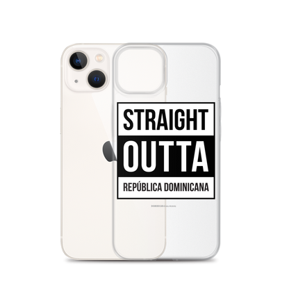 Straight Outta República Dominicana iPhone Case  - 2020 - DominicanGirlfriend.com - Frases Dominicanas - República Dominicana Lifestyle Graphic T-Shirts Streetwear & Accessories - New York - Bronx - Washington Heights - Miami - Florida - Boca Chica - USA - Dominican Clothing