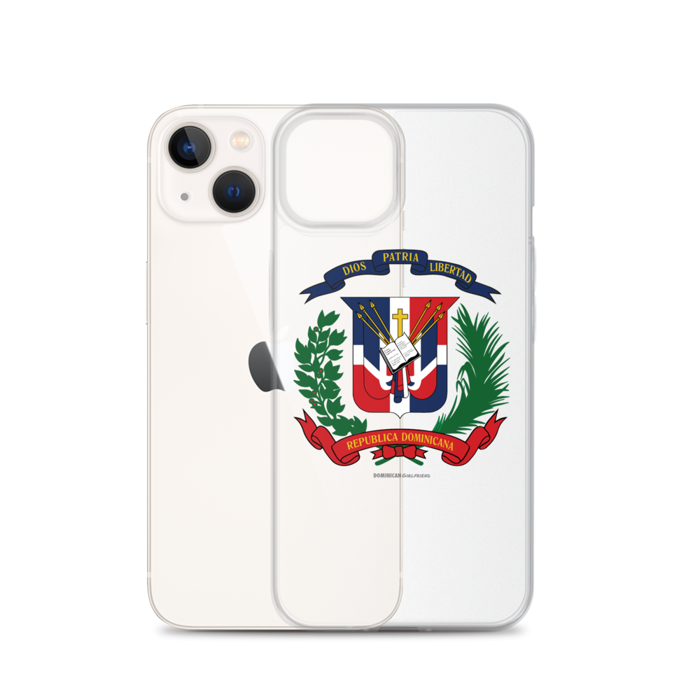 Escudo de la República Dominicana iPhone Case  - 2020 - DominicanGirlfriend.com - Frases Dominicanas - República Dominicana Lifestyle Graphic T-Shirts Streetwear & Accessories - New York - Bronx - Washington Heights - Miami - Florida - Boca Chica - USA - Dominican Clothing