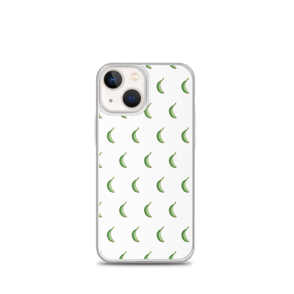 Platano All-Over iPhone Case (White)  - 2020 - DominicanGirlfriend.com - Frases Dominicanas - República Dominicana Lifestyle Graphic T-Shirts Streetwear & Accessories - New York - Bronx - Washington Heights - Miami - Florida - Boca Chica - USA - Dominican Clothing