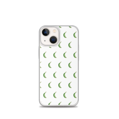 Platano All-Over iPhone Case (White)  - 2020 - DominicanGirlfriend.com - Frases Dominicanas - República Dominicana Lifestyle Graphic T-Shirts Streetwear & Accessories - New York - Bronx - Washington Heights - Miami - Florida - Boca Chica - USA - Dominican Clothing