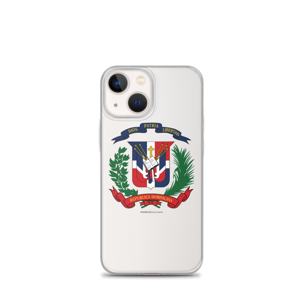 Escudo de la República Dominicana iPhone Case  - 2020 - DominicanGirlfriend.com - Frases Dominicanas - República Dominicana Lifestyle Graphic T-Shirts Streetwear & Accessories - New York - Bronx - Washington Heights - Miami - Florida - Boca Chica - USA - Dominican Clothing