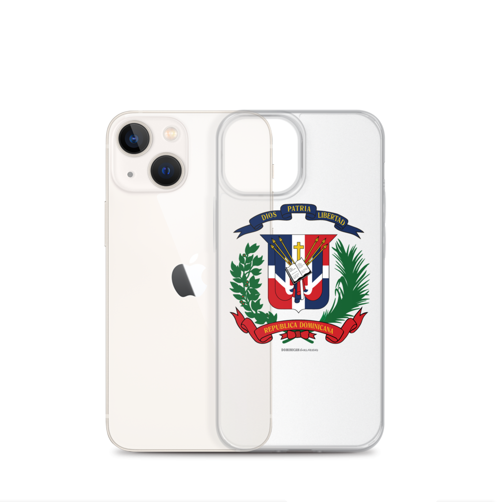Escudo de la República Dominicana iPhone Case  - 2020 - DominicanGirlfriend.com - Frases Dominicanas - República Dominicana Lifestyle Graphic T-Shirts Streetwear & Accessories - New York - Bronx - Washington Heights - Miami - Florida - Boca Chica - USA - Dominican Clothing