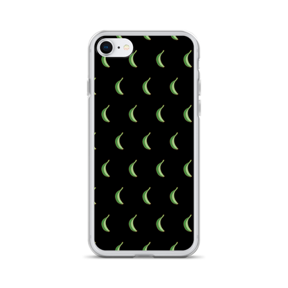 Platano All-Over iPhone Case (Black)  - 2020 - DominicanGirlfriend.com - Frases Dominicanas - República Dominicana Lifestyle Graphic T-Shirts Streetwear & Accessories - New York - Bronx - Washington Heights - Miami - Florida - Boca Chica - USA - Dominican Clothing