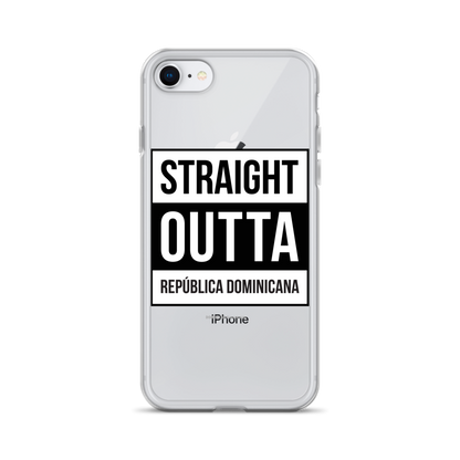 Straight Outta República Dominicana iPhone Case  - 2020 - DominicanGirlfriend.com - Frases Dominicanas - República Dominicana Lifestyle Graphic T-Shirts Streetwear & Accessories - New York - Bronx - Washington Heights - Miami - Florida - Boca Chica - USA - Dominican Clothing