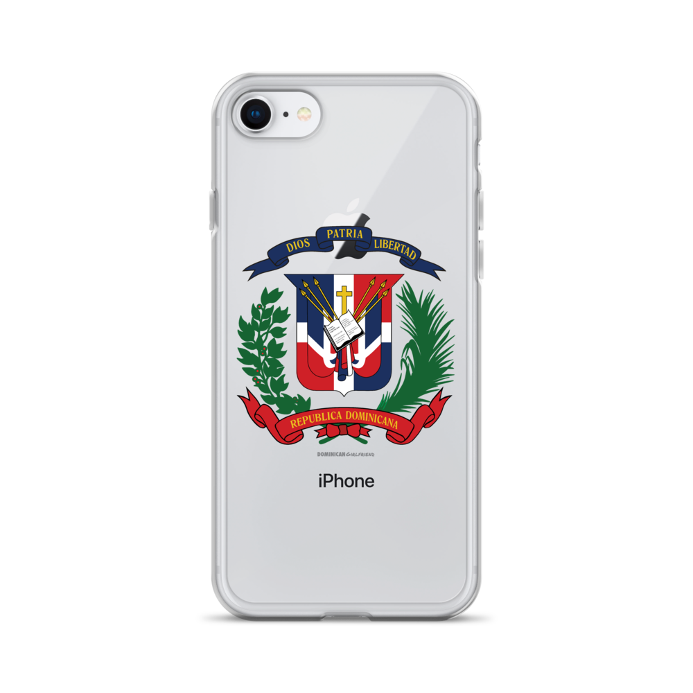 Escudo de la República Dominicana iPhone Case  - 2020 - DominicanGirlfriend.com - Frases Dominicanas - República Dominicana Lifestyle Graphic T-Shirts Streetwear & Accessories - New York - Bronx - Washington Heights - Miami - Florida - Boca Chica - USA - Dominican Clothing