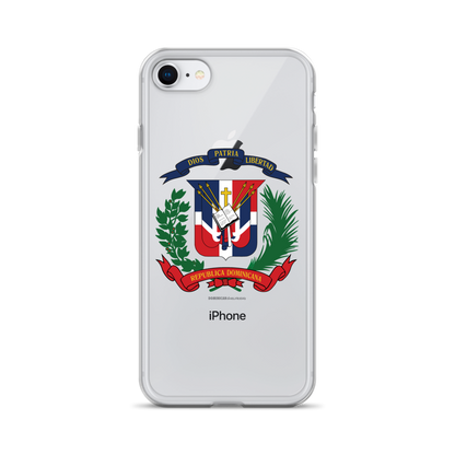 Escudo de la República Dominicana iPhone Case  - 2020 - DominicanGirlfriend.com - Frases Dominicanas - República Dominicana Lifestyle Graphic T-Shirts Streetwear & Accessories - New York - Bronx - Washington Heights - Miami - Florida - Boca Chica - USA - Dominican Clothing
