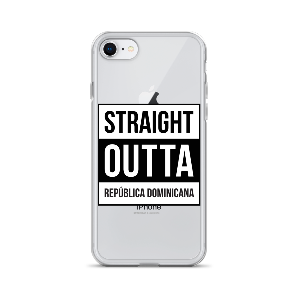 Straight Outta República Dominicana iPhone Case  - 2020 - DominicanGirlfriend.com - Frases Dominicanas - República Dominicana Lifestyle Graphic T-Shirts Streetwear & Accessories - New York - Bronx - Washington Heights - Miami - Florida - Boca Chica - USA - Dominican Clothing
