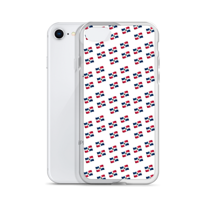All-Over Emoji República Dominicana Flag iPhone Case  - 2020 - DominicanGirlfriend.com - Frases Dominicanas - República Dominicana Lifestyle Graphic T-Shirts Streetwear & Accessories - New York - Bronx - Washington Heights - Miami - Florida - Boca Chica - USA - Dominican Clothing