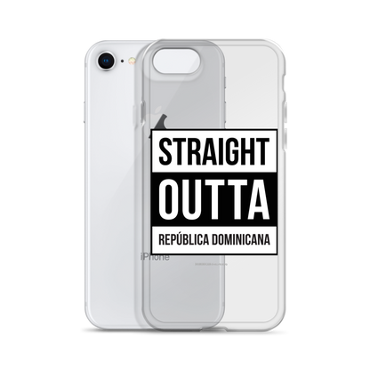 Straight Outta República Dominicana iPhone Case  - 2020 - DominicanGirlfriend.com - Frases Dominicanas - República Dominicana Lifestyle Graphic T-Shirts Streetwear & Accessories - New York - Bronx - Washington Heights - Miami - Florida - Boca Chica - USA - Dominican Clothing