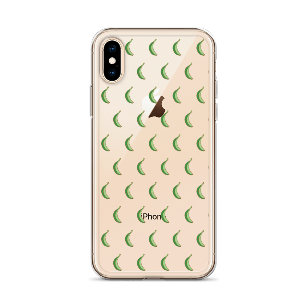 Platano All-Over iPhone Case (Transparent)  - 2020 - DominicanGirlfriend.com - Frases Dominicanas - República Dominicana Lifestyle Graphic T-Shirts Streetwear & Accessories - New York - Bronx - Washington Heights - Miami - Florida - Boca Chica - USA - Dominican Clothing