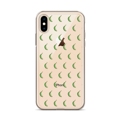 Platano All-Over iPhone Case (Transparent)  - 2020 - DominicanGirlfriend.com - Frases Dominicanas - República Dominicana Lifestyle Graphic T-Shirts Streetwear & Accessories - New York - Bronx - Washington Heights - Miami - Florida - Boca Chica - USA - Dominican Clothing