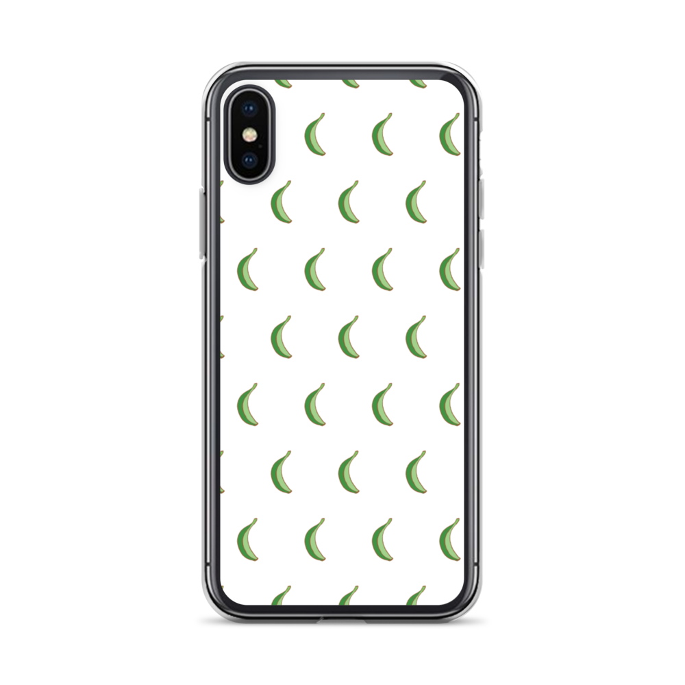 Platano All-Over iPhone Case (White)  - 2020 - DominicanGirlfriend.com - Frases Dominicanas - República Dominicana Lifestyle Graphic T-Shirts Streetwear & Accessories - New York - Bronx - Washington Heights - Miami - Florida - Boca Chica - USA - Dominican Clothing