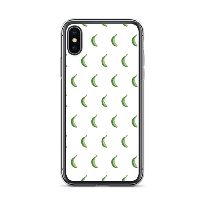 Platano All-Over iPhone Case (White)  - 2020 - DominicanGirlfriend.com - Frases Dominicanas - República Dominicana Lifestyle Graphic T-Shirts Streetwear & Accessories - New York - Bronx - Washington Heights - Miami - Florida - Boca Chica - USA - Dominican Clothing