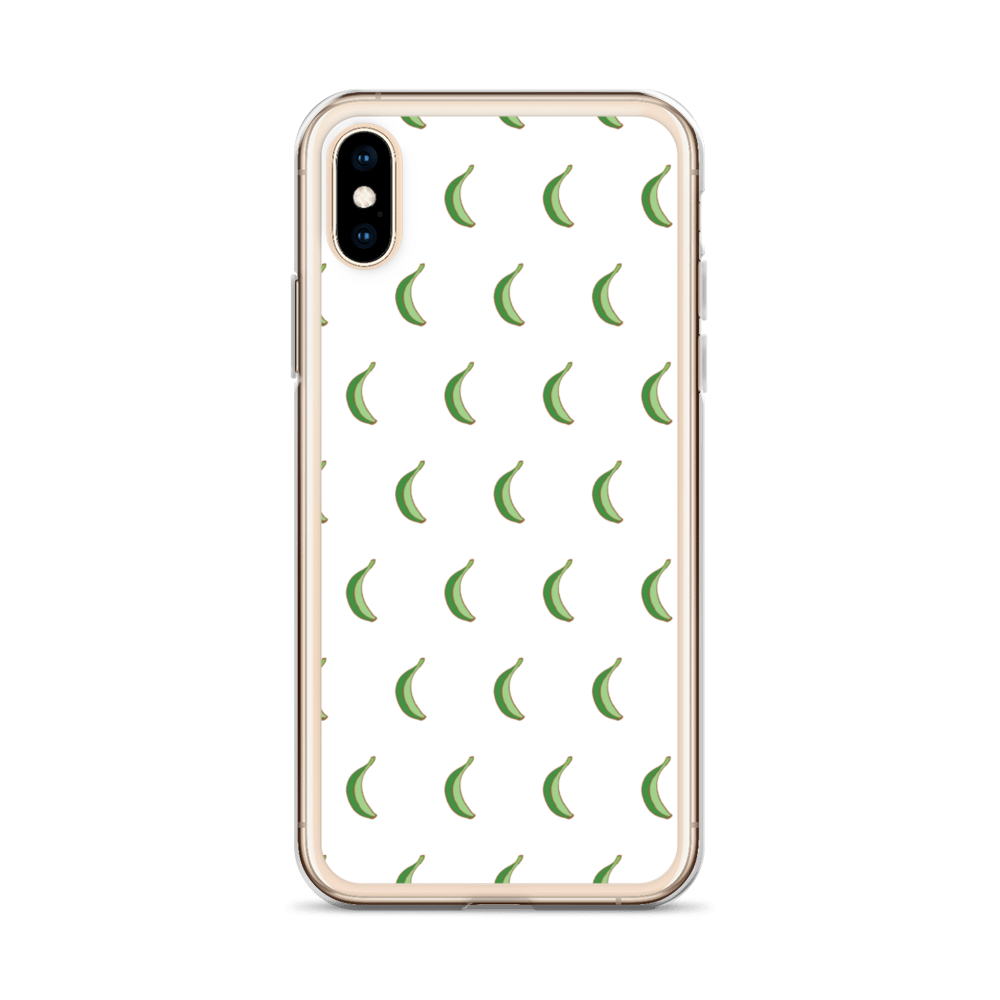 Platano All-Over iPhone Case (White)  - 2020 - DominicanGirlfriend.com - Frases Dominicanas - República Dominicana Lifestyle Graphic T-Shirts Streetwear & Accessories - New York - Bronx - Washington Heights - Miami - Florida - Boca Chica - USA - Dominican Clothing