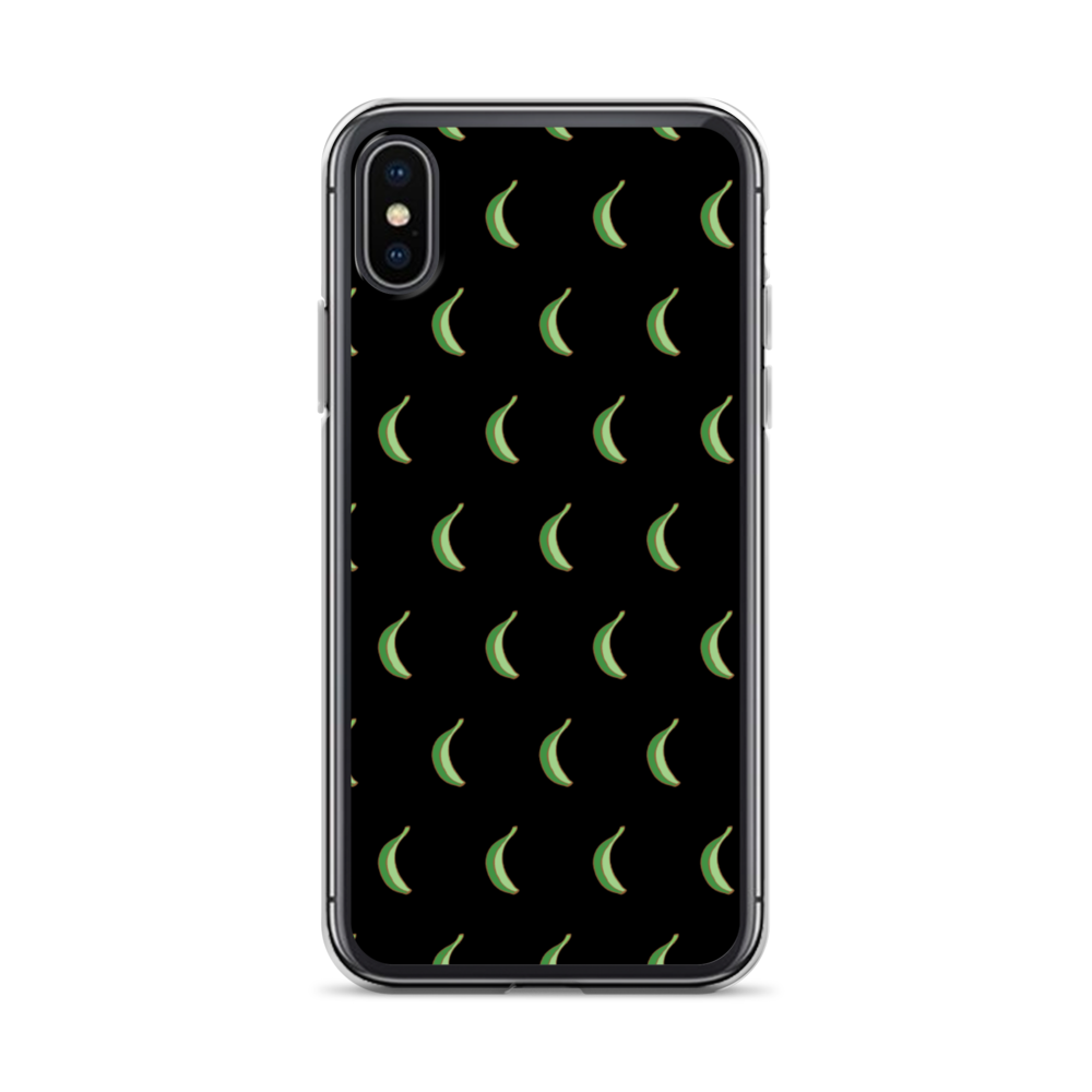 Platano All-Over iPhone Case (Black)  - 2020 - DominicanGirlfriend.com - Frases Dominicanas - República Dominicana Lifestyle Graphic T-Shirts Streetwear & Accessories - New York - Bronx - Washington Heights - Miami - Florida - Boca Chica - USA - Dominican Clothing