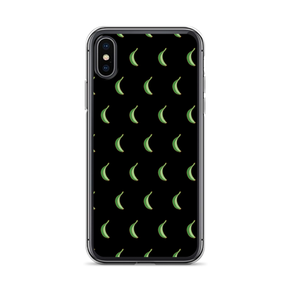 Platano All-Over iPhone Case (Black)  - 2020 - DominicanGirlfriend.com - Frases Dominicanas - República Dominicana Lifestyle Graphic T-Shirts Streetwear & Accessories - New York - Bronx - Washington Heights - Miami - Florida - Boca Chica - USA - Dominican Clothing