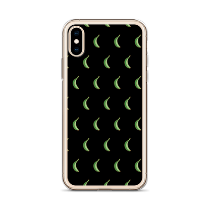 Platano All-Over iPhone Case (Black)  - 2020 - DominicanGirlfriend.com - Frases Dominicanas - República Dominicana Lifestyle Graphic T-Shirts Streetwear & Accessories - New York - Bronx - Washington Heights - Miami - Florida - Boca Chica - USA - Dominican Clothing
