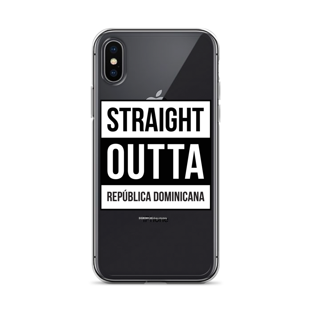 Straight Outta República Dominicana iPhone Case  - 2020 - DominicanGirlfriend.com - Frases Dominicanas - República Dominicana Lifestyle Graphic T-Shirts Streetwear & Accessories - New York - Bronx - Washington Heights - Miami - Florida - Boca Chica - USA - Dominican Clothing