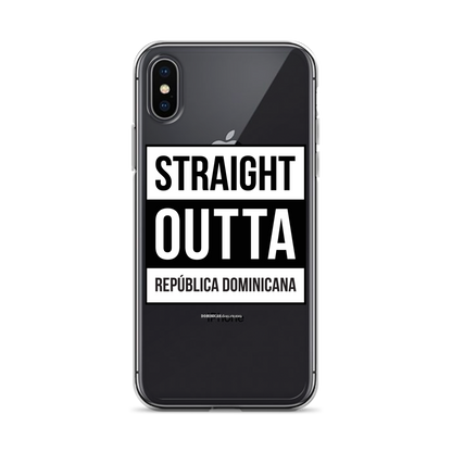 Straight Outta República Dominicana iPhone Case  - 2020 - DominicanGirlfriend.com - Frases Dominicanas - República Dominicana Lifestyle Graphic T-Shirts Streetwear & Accessories - New York - Bronx - Washington Heights - Miami - Florida - Boca Chica - USA - Dominican Clothing