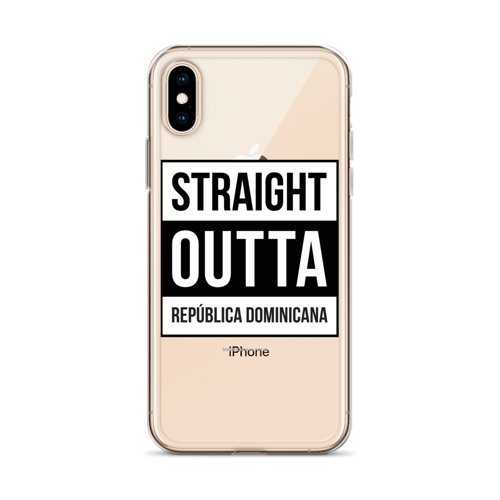 Straight Outta República Dominicana iPhone Case  - 2020 - DominicanGirlfriend.com - Frases Dominicanas - República Dominicana Lifestyle Graphic T-Shirts Streetwear & Accessories - New York - Bronx - Washington Heights - Miami - Florida - Boca Chica - USA - Dominican Clothing