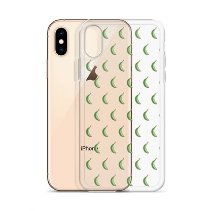 Platano All-Over iPhone Case (Transparent)  - 2020 - DominicanGirlfriend.com - Frases Dominicanas - República Dominicana Lifestyle Graphic T-Shirts Streetwear & Accessories - New York - Bronx - Washington Heights - Miami - Florida - Boca Chica - USA - Dominican Clothing
