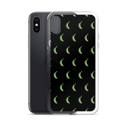 Platano All-Over iPhone Case (Black)  - 2020 - DominicanGirlfriend.com - Frases Dominicanas - República Dominicana Lifestyle Graphic T-Shirts Streetwear & Accessories - New York - Bronx - Washington Heights - Miami - Florida - Boca Chica - USA - Dominican Clothing