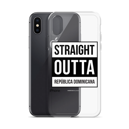 Straight Outta República Dominicana iPhone Case  - 2020 - DominicanGirlfriend.com - Frases Dominicanas - República Dominicana Lifestyle Graphic T-Shirts Streetwear & Accessories - New York - Bronx - Washington Heights - Miami - Florida - Boca Chica - USA - Dominican Clothing