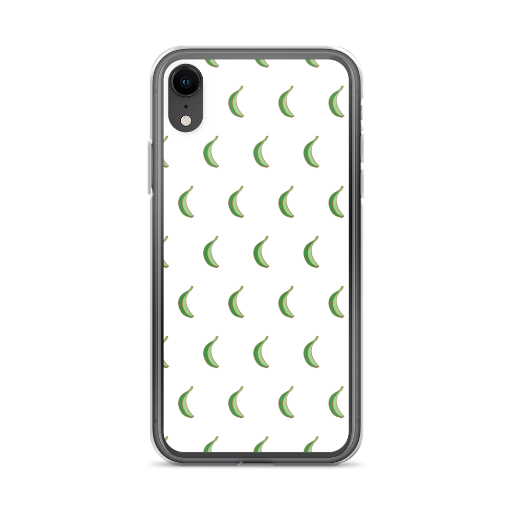 Platano All-Over iPhone Case (White)  - 2020 - DominicanGirlfriend.com - Frases Dominicanas - República Dominicana Lifestyle Graphic T-Shirts Streetwear & Accessories - New York - Bronx - Washington Heights - Miami - Florida - Boca Chica - USA - Dominican Clothing
