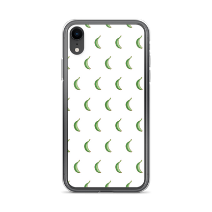 Platano All-Over iPhone Case (White)  - 2020 - DominicanGirlfriend.com - Frases Dominicanas - República Dominicana Lifestyle Graphic T-Shirts Streetwear & Accessories - New York - Bronx - Washington Heights - Miami - Florida - Boca Chica - USA - Dominican Clothing