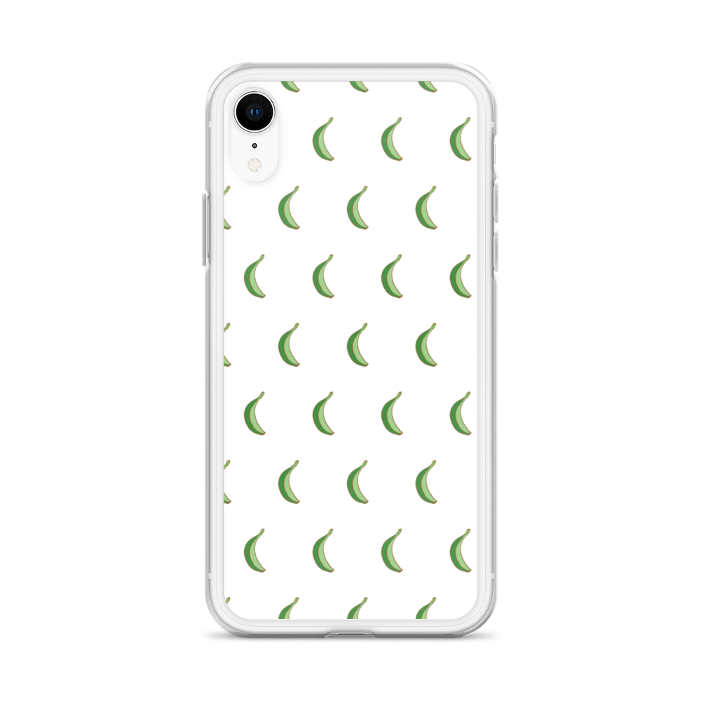 Platano All-Over iPhone Case (White)  - 2020 - DominicanGirlfriend.com - Frases Dominicanas - República Dominicana Lifestyle Graphic T-Shirts Streetwear & Accessories - New York - Bronx - Washington Heights - Miami - Florida - Boca Chica - USA - Dominican Clothing