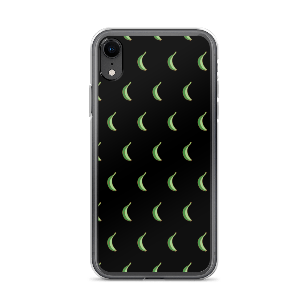 Platano All-Over iPhone Case (Black)  - 2020 - DominicanGirlfriend.com - Frases Dominicanas - República Dominicana Lifestyle Graphic T-Shirts Streetwear & Accessories - New York - Bronx - Washington Heights - Miami - Florida - Boca Chica - USA - Dominican Clothing