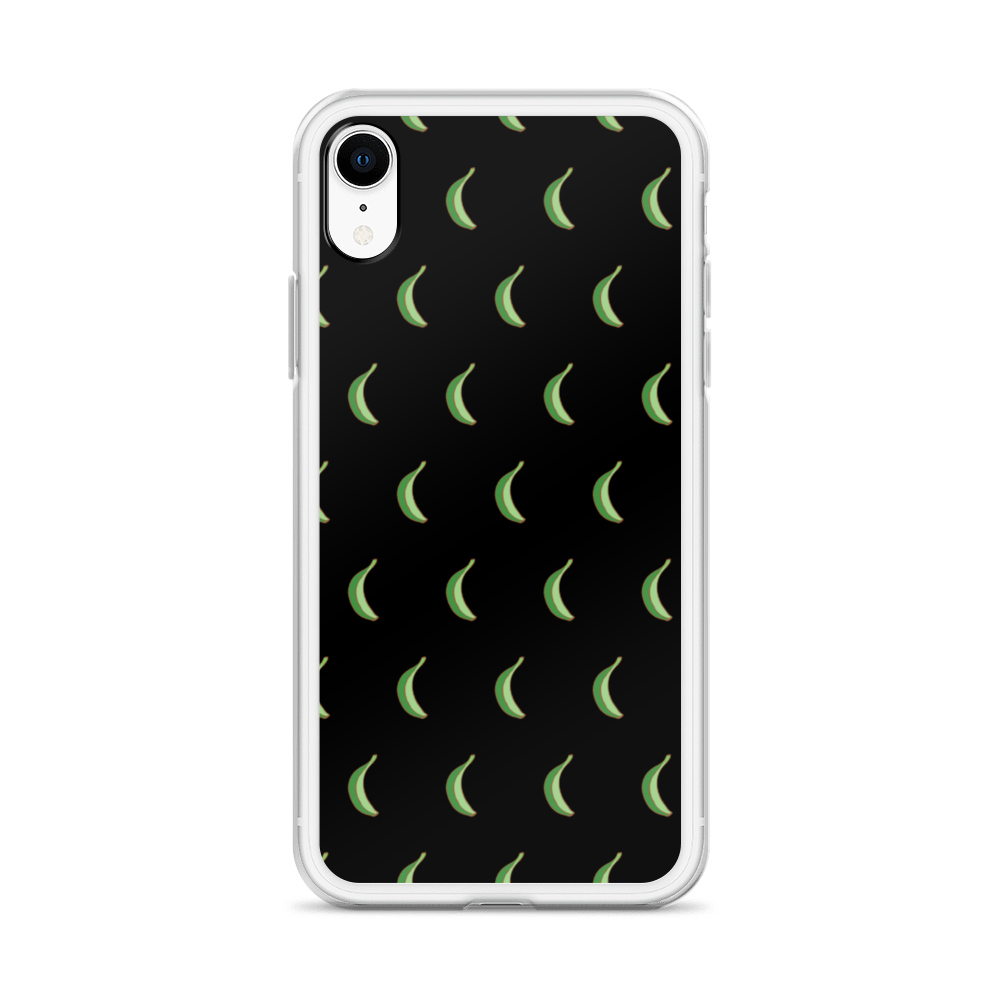 Platano All-Over iPhone Case (Black)  - 2020 - DominicanGirlfriend.com - Frases Dominicanas - República Dominicana Lifestyle Graphic T-Shirts Streetwear & Accessories - New York - Bronx - Washington Heights - Miami - Florida - Boca Chica - USA - Dominican Clothing