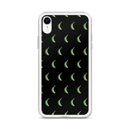 Platano All-Over iPhone Case (Black)  - 2020 - DominicanGirlfriend.com - Frases Dominicanas - República Dominicana Lifestyle Graphic T-Shirts Streetwear & Accessories - New York - Bronx - Washington Heights - Miami - Florida - Boca Chica - USA - Dominican Clothing