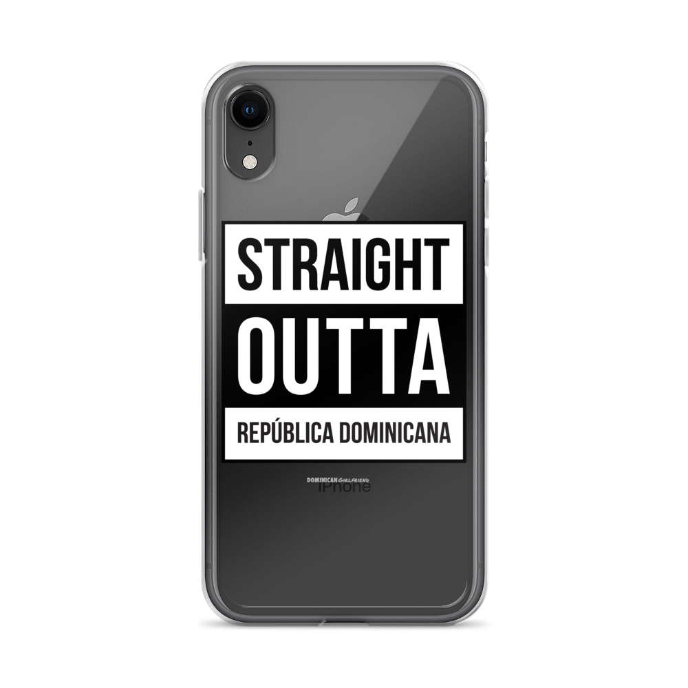 Straight Outta República Dominicana iPhone Case  - 2020 - DominicanGirlfriend.com - Frases Dominicanas - República Dominicana Lifestyle Graphic T-Shirts Streetwear & Accessories - New York - Bronx - Washington Heights - Miami - Florida - Boca Chica - USA - Dominican Clothing