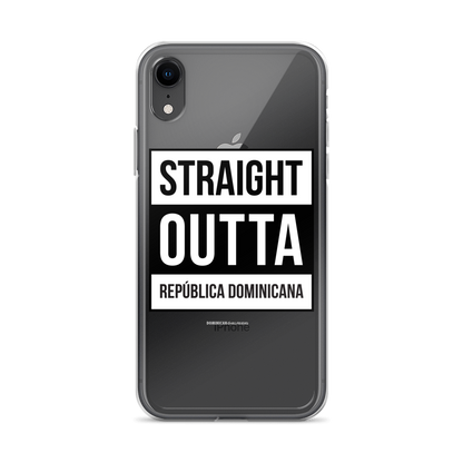 Straight Outta República Dominicana iPhone Case  - 2020 - DominicanGirlfriend.com - Frases Dominicanas - República Dominicana Lifestyle Graphic T-Shirts Streetwear & Accessories - New York - Bronx - Washington Heights - Miami - Florida - Boca Chica - USA - Dominican Clothing