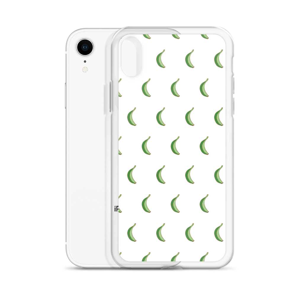 Platano All-Over iPhone Case (White)  - 2020 - DominicanGirlfriend.com - Frases Dominicanas - República Dominicana Lifestyle Graphic T-Shirts Streetwear & Accessories - New York - Bronx - Washington Heights - Miami - Florida - Boca Chica - USA - Dominican Clothing