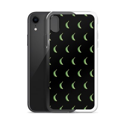 Platano All-Over iPhone Case (Black)  - 2020 - DominicanGirlfriend.com - Frases Dominicanas - República Dominicana Lifestyle Graphic T-Shirts Streetwear & Accessories - New York - Bronx - Washington Heights - Miami - Florida - Boca Chica - USA - Dominican Clothing