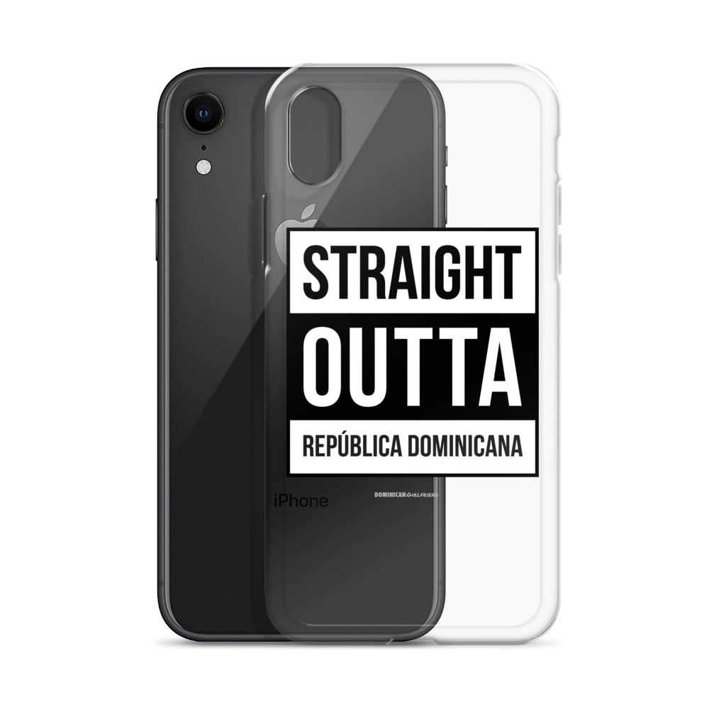 Straight Outta República Dominicana iPhone Case  - 2020 - DominicanGirlfriend.com - Frases Dominicanas - República Dominicana Lifestyle Graphic T-Shirts Streetwear & Accessories - New York - Bronx - Washington Heights - Miami - Florida - Boca Chica - USA - Dominican Clothing