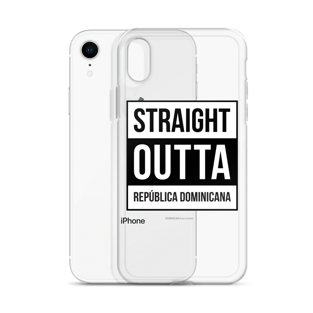 Straight Outta República Dominicana iPhone Case  - 2020 - DominicanGirlfriend.com - Frases Dominicanas - República Dominicana Lifestyle Graphic T-Shirts Streetwear & Accessories - New York - Bronx - Washington Heights - Miami - Florida - Boca Chica - USA - Dominican Clothing