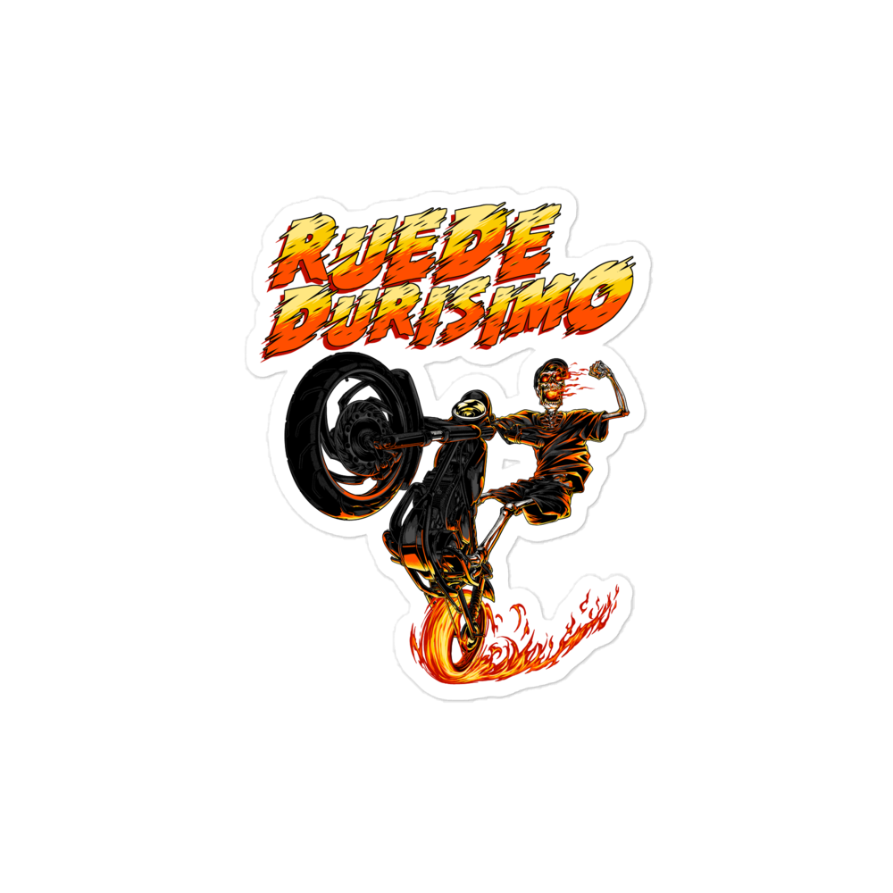 Ruede Durisimo Bubble-free Stickers  - 2020 - DominicanGirlfriend.com - Frases Dominicanas - República Dominicana Lifestyle Graphic T-Shirts Streetwear & Accessories - New York - Bronx - Washington Heights - Miami - Florida - Boca Chica - USA - Dominican Clothing