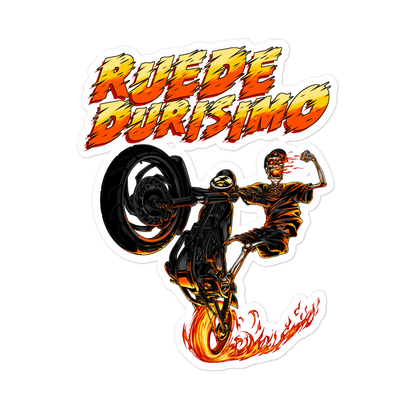Ruede Durisimo Bubble-free Stickers  - 2020 - DominicanGirlfriend.com - Frases Dominicanas - República Dominicana Lifestyle Graphic T-Shirts Streetwear & Accessories - New York - Bronx - Washington Heights - Miami - Florida - Boca Chica - USA - Dominican Clothing