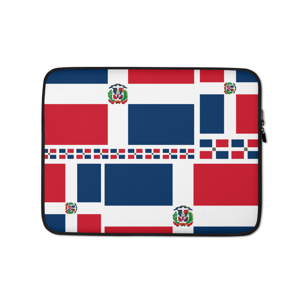 Dominican Republic Flag All-Over Collage Laptop Sleeve  - 2020 - DominicanGirlfriend.com - Frases Dominicanas - República Dominicana Lifestyle Graphic T-Shirts Streetwear & Accessories - New York - Bronx - Washington Heights - Miami - Florida - Boca Chica - USA - Dominican Clothing